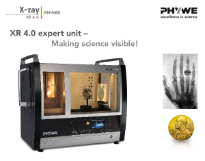 С рентгеновской установкой XR 4.0 от PHYWE изучение физики рентгеновских лучей станет намного увлекательней и эффективней!