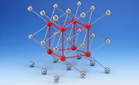 Модель кристаллической решетки хлорида цезия