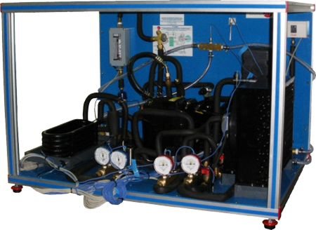 Тепловой насос (два конденсатора (вода и воздух) и испаритель (вода)), управление с ПК
