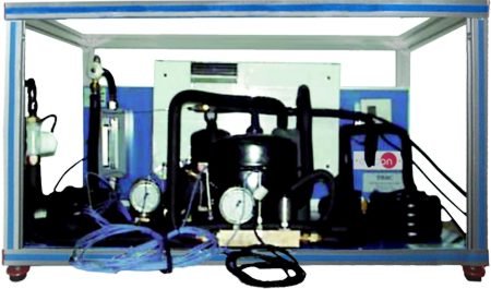Устройство Теплового Насоса (один конденсатор (вода) и два испарителя (вода и воздух)), Контролируется с Компьютера (ПК)
