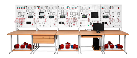 Тренажер-модель судовой электрической станции (с валогенератором, двумя вспомогательными и аварийным дизель-генераторами)